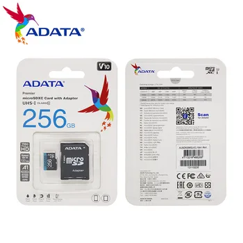 Micro SD Card 256GB U1 A1 V10 Smart TF Card Class10 128GB U1 Memory Card Flash Card Mini Microsd TF do telefonu Oryginał ADATA