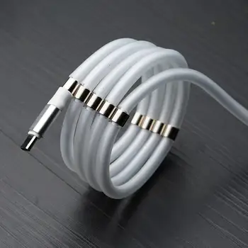 Micro USB Type C kabel ładowarka data kabel magnetyczny łatwo cewka i zorganizować kabel do Samsung Huawei Xiaomi Android dla telefonu iPhone