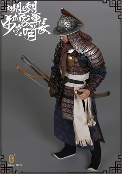 Ming Dynasty Series Qi Troop-Walk Camp Guard Leader z podwójną głowicą kolekcjonerski zestaw KLG-R013 1/6 figurka na prezent