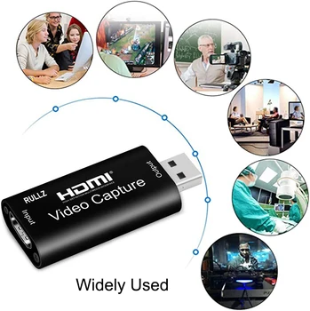 Mini 4K HDMI Capture Card USB 2.0 Audio Video Record Box Online Course Study Video Grabber 1080P Support PC Game Live Streaming