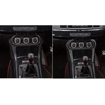 Mitsubishi Lancer EVO X ES DE GTS 2008-Carbon manualna skrzynia biegów, konsola skrzynia biegów ramka pokrywa naklejka akcesoria samochodowe