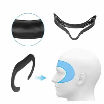 Miękki PU pot-dowód pianki Eye Pad oddychający pokrowiec na oko Oculus Quest2 Case Frame Cover Pad Black VR zestaw słuchawkowy akcesoria 2021