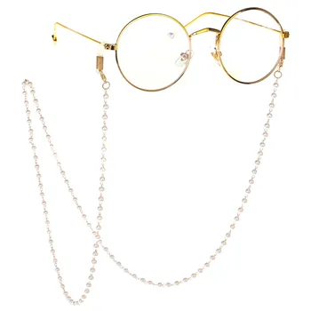 Moda 2020 perła zroszony okulary do czytania łańcuch dla kobiet metalowe okulary sznury casual łańcuszek do okularów dla kobiet