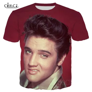 Moda piosenkarz Elvis Presley t-shirty bluzy Mężczyźni Kobiety hipster koszulka femme odzież uliczna 3D drukowane bluzy