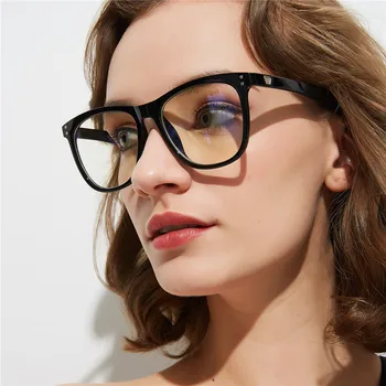 Moda Światło Niebieskie Okulary Ramka Kobiety Mężczyźni Anty Niebieski Komputerowe Okulary Dla Punktów Optyczne Okulary Poprawić Wersję