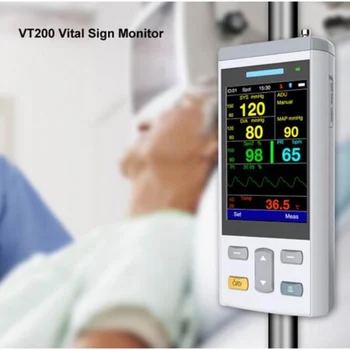 Monitor pacjenta pogotowia przenośny 3,5-calowy przenośny monitor życiowych/monitor/Monitor pacjenta z ładowania stację dokującą