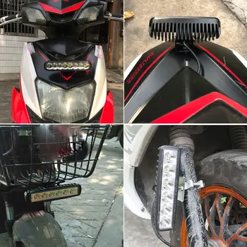 Motocykl reflektory led para motocross, ATV Dirt Bike stawek zawieszenia punktowe światło reflektor przeciwmgłowy uniwersalny dla YAMAHA, KAWASAKI, BMW