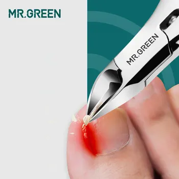Mr. GREEN nail ditch specjalne obcinacz do paznokci eagle mouth obcinacz do paznokci duży pedicure grube szare nożyczki do paznokci na nogach