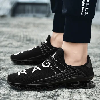 Męska Casual buty dla mężczyzn buty do biegania marki buty sportowe do biegania na świeżym powietrzu moda siatki lekkie, oddychające buty do biegania 2020