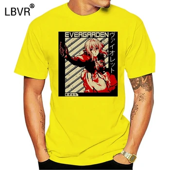 Męska koszulka Violet Evergarden Anime T Shirt Violet Evergarden T Shirt Printed T-Shirt top tees