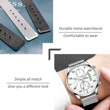 Mężczyzna zegarka mody ultra-cienkie zegarki ze stali nierdzewnej z netto paskiem biznesu dorywczo analogowy zegarek Kwarcowy Relogio feminino