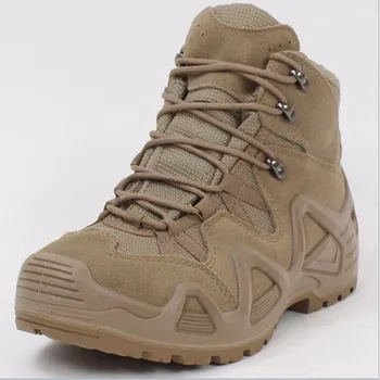 Mężczyźni taktyczne przygotowanie wojskowe pustynne buty męskie odkryty camping piesze wycieczki wspinaczka trekking polowanie Antypoślizgowe buty sportowe, buty do biegania