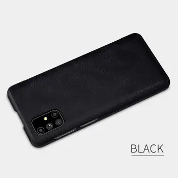 NILLKIN Qin Case dla Samsung Galaxy M51 Case PU klapki skórzane etui z gniazda kart pamięci tylna pokrywa dla M51 Cases