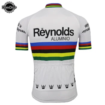 Najnowsza rowerowa Jersey męska biała odzież rowerowa z krótkim rękawem mtb ciclismo triathlon bicycle wear jersey DOWNORUP