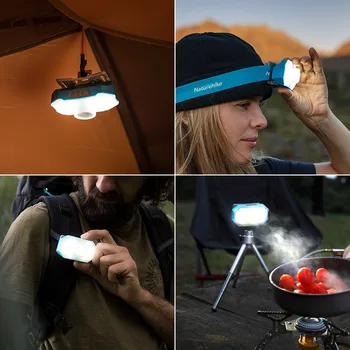Naturehike Tent Light 4 In 1 Wielofunkcyjne lampa USB naładowana Lampa oświetlenie awaryjne kemping piesze wycieczki z mini statywem