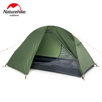 Naturehike Ultralight 1Person camping namiot wspinaczka górska trekking, piesze wędrówki jazda na Rowerze pojedyncze namioty wodoodporny PU4000 zielony