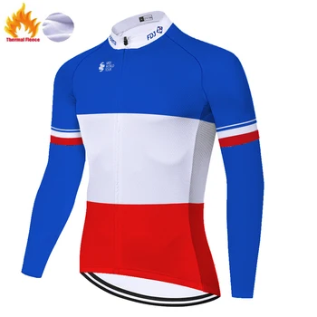 New fdj cycling jersey 2020 Winter Thermal Fleece maillot ciclismo invierno hombre Moutain bike jersey tricota ciclismo hombre