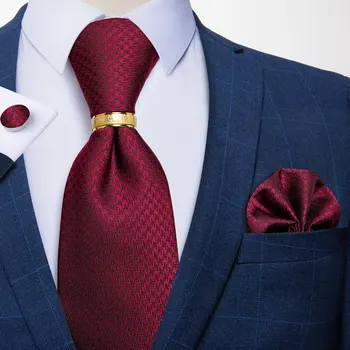 Niebieski czerwony w paski kwiatowy płaszcz jedwabny krawat pierścień męski krawat, chusteczkę akcesoria do ślubu imprezy krawat prezent dla mężczyzn Дибангу