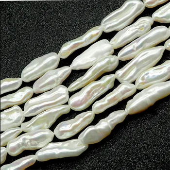 Nieregularny kształt naturalny baroku słodkowodne perły koraliki 16-22 mm temat perłowe koraliki do tworzenia biżuterii DIY naszyjnik około 20 szt.