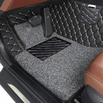 Niestandardowe skórzane dywaniki samochodowe do TOYOTA Land Cruiser 100 200 prado 2002-2016 2017 2018 2019 samochodowy dywan stylizacja samochodu