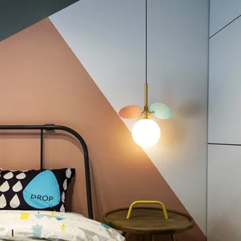 Nordic flower garden Art Tree Single nasufitowe Creative Designer salon sypialnia dla dzieci nocne przejście dekoracji oprawy