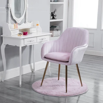 Nordic style INS iron art jadalnia krzesło nail fotel dziewczyna serce makijaż stół czysty czerwony krzesło nowoczesny, prosty dom sofa