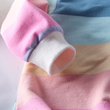 Nowa Tęczowa Odzież Z Długim Rękawem Dla Niemowląt Baby Girl Bodysuits Little Girls Clothing Fashion Kids Long Sleeve Clothes
