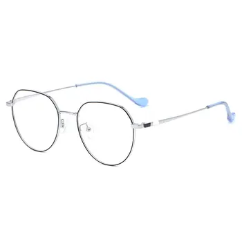 Nowa koreańska wersja retro metalowej oprawki okularowe modny trend płaskie lustro prosta i ładnie urządzone oprawki do okularów.