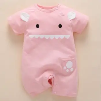 Nowa moda dla Dzieci suwaki unisex bawełna miś druku niemowląt odzież Dziecięca kombinezon odzież Dziecięca Roupas de Baby Newborns Onesies