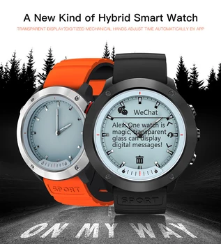 Nowe M5 Hybrid Smart Watch IP68 Wodoodporny przezroczysty ekran Smart Band monitor rytmu serca Smart Wristband dla IOS Android watch