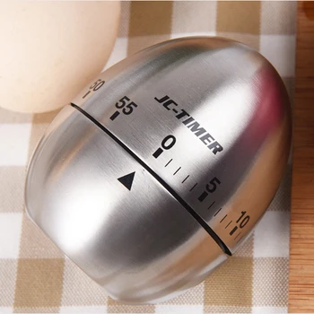 Nowe narzędzie do gotowania ze stali nierdzewnej mechaniczne egg timer kuchenny budzik 60 minut