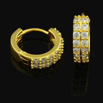 Nowe złote kolczyki dla kobiet kolor złoty kolczyk biżuteria rhinestone Bliski Wschód/arabski/Etiopia/Afryka/Kenia/Indie pkt