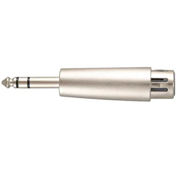 Nowy XLR do żeńskiego gniazda 6.3 mm jack ołowiany wtyk mikrofonu patch kabel adapter