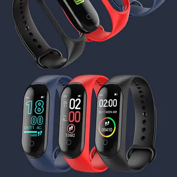 Nowy inteligentne bransoletka Smart Activity Tracker M4 Smart Tracker bransoletka Smart Band 4 Heart Rate fitness inteligentne zegarki dla mężczyzn kobiet
