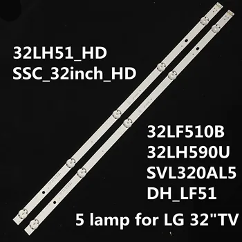 Nowy komplet 2 szt. 5 diod led 590 mm taśma led LG TV 32LH510B 32LH51_HD S SSC_32INCH_HD LGE_WICOP_SVL320AL5 Innotek direct 32 cali CSP