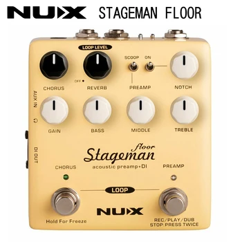 NuX Stageman Floor Acoustic Preamp & DI Pedal efekt gitara elektryczna