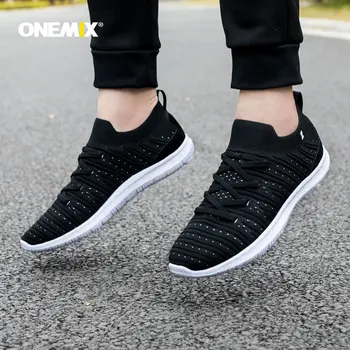 ONEMIX 2020 letnie męskie sportowe trampki są lekkie buty do biegania Kobiety Casual sznurowanie oddychająca siatka chodzenie, bieganie buty