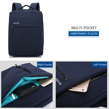 OZUKO 2019 nowy męski plecak na laptopa męskie ubrania wodoodporne plecaki studencki plecak szkolny dla młodzieży podróży Mochila damski plecak