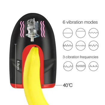 Ogrzewanie mężczyźni masturbator Puchar penisa pobudzający masaż głowy wibrator prawdziwe Cipki pochwy seks oralny masturbacja Puchar sex zabawki dla mężczyzn