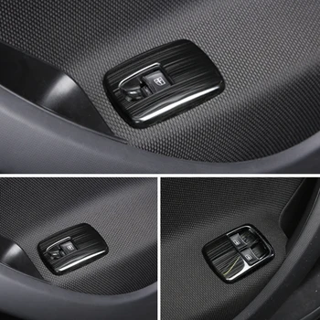 Okna auta Panel sterowania Ozdobne ramki stylizacji samochodów smart fortwo forfour 453 akcesoria samochodowe wnętrze samochodu naklejka