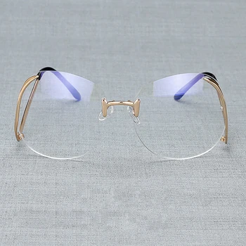 Optyczna Przezroczysta oprawa dla punktów kobieta komputer bez oprawy dekoracyjne okulary oprawki do okularów dla kobiet przezroczysta soczewka YQ078