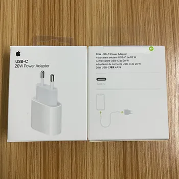 Oryginalny Apple 20W USB-C Power Adapter Charger US EU Plug Fast Charger Adapter do iPhone 8 plus X XS 11 12 mini pro max