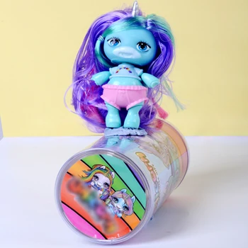 Oryginalny dziecko odradza się Jednorożec lalka figurka zabawka niespodzianka Poopsies Silcone seks lalki BJD kolorowe włosy zabawka dla dziewczynek prezenty dla dzieci