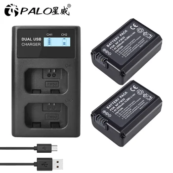 PALO NP-FW50 NP FW50 akumulator aparatu i LCD USB podwójna ładowarka do Sony Alpha a6500 a6300 a6000 a5000 a3000 NEX-3 a7R baterii
