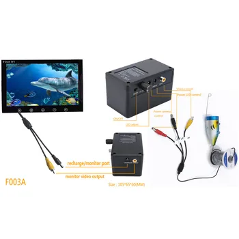 PDDHKK 9-calowy Wi-Fi Wireless HD Visual Fishing Camera Underwater Video Fish Finder obsługuje mobilna aplikacja DVR Nagrywarki i zdjęcia