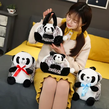 Panda pluszowy plecak dziewczyny torby chłopcy regulowane torby szkolne Torba nadziewane zwierząt torba kobiety pluszowe kreskówek torby dla Dzieci prezent