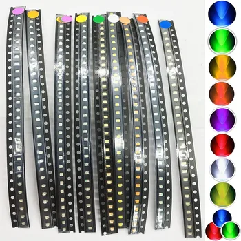 Pełna cewka 1206 0603 0805 asortyment led diod SMD LED Diode Kit zielony/ czerwony / biały / niebieski / żółty/pomarańczowy светоизлучающий
