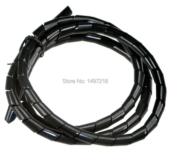Ping10mm * 10m długość torebce kabel i przewód zasilający spiralny owinąć kabel tidyTube komputer Sterowanie kablowe przewód rękawy