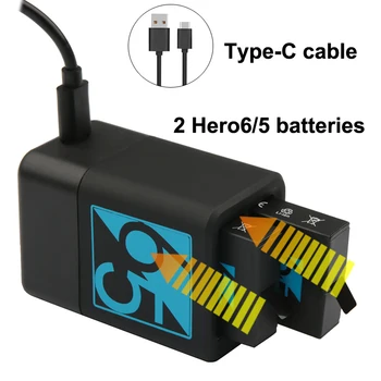 Podwójna ładowarka batterie do gopro hero 5 black battery dla GoPro Hero 6 8 hero7 hero6 hero5 battery dla GoPro battery 7
