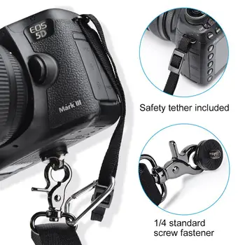 Poręczna kamera ramię szyi chusta długi pasek Wielorowkowy do Canon EOS 4000D 2000D 90D 80D 77D 70D 800D 760D 750 700D 200D 250D